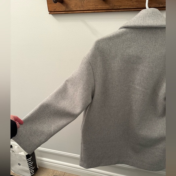 Oversized Abercrombie & Fitch double breasted wool blend coat - Picture 5 of 6